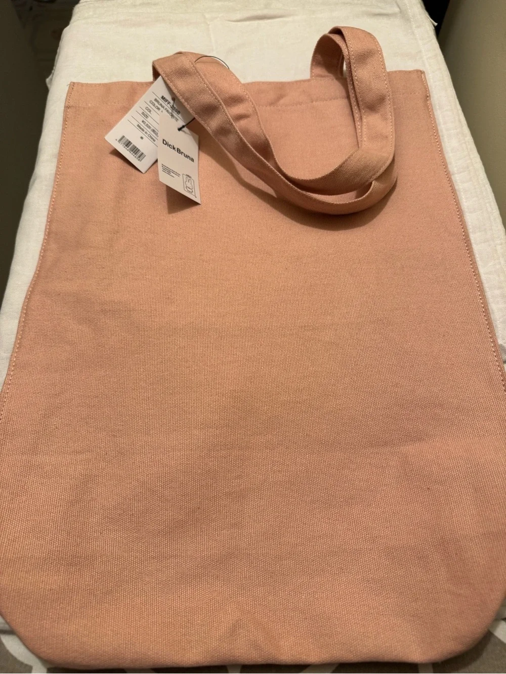NWT Miffy Set - Pink Canvas Tote Bag & Exclusive Plush Keychain Charm 🐰